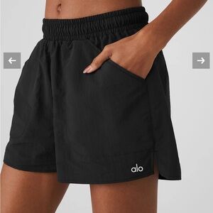 Alo, alumni short, size small, black, worn once